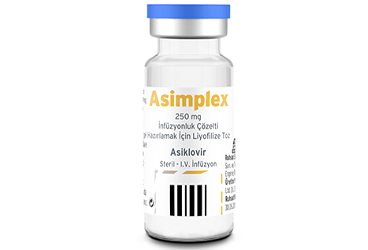 ASIMPLEX 250 MG ENJEKSIYONLUK COZELTI HAZIRLAMAK ICIN LIYOFILIZE TOZ (1 FLAKON)